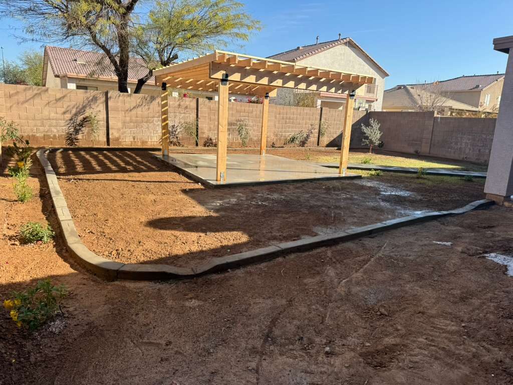 Pergola de madera